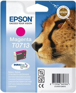 Epson T0713 Tintenpatrone in Farbe magenta