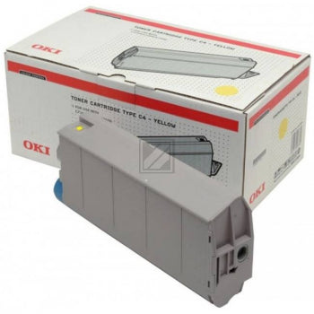 Oki Toner in Farbe yellow