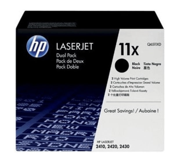 HP 11XD Toner in Farbe black