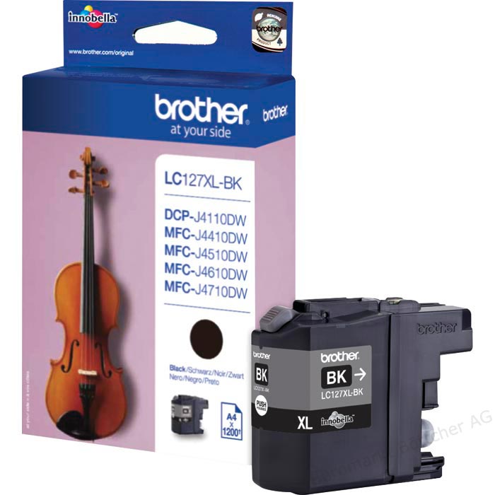 Brother LC-127XL Tintenpatrone in Farbe black