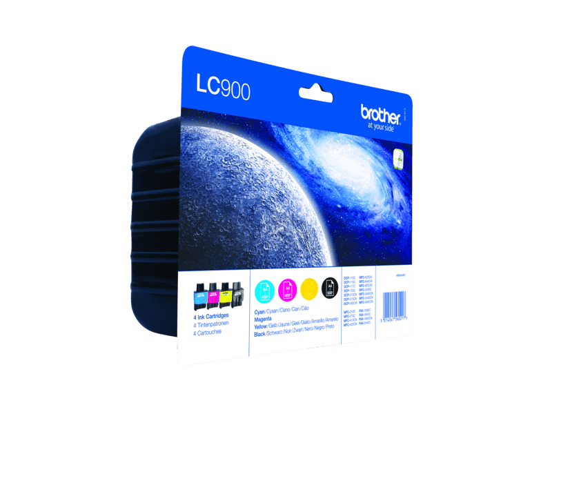 Brother LC-900VALBP Tintenpatrone in Farbe black-tri-color