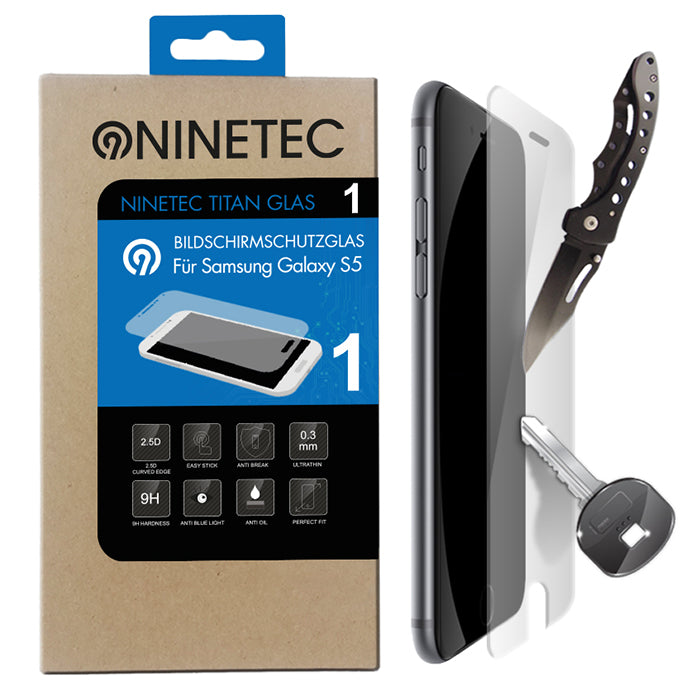 NINETEC Titanglas Schutzfolie für Samsun