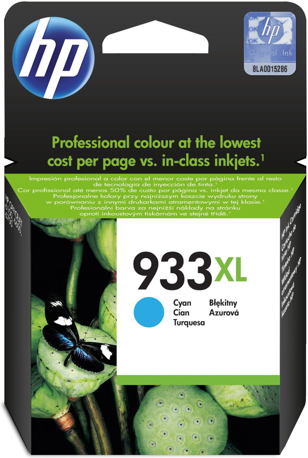 HP Tintenpatrone in Farbe cyan