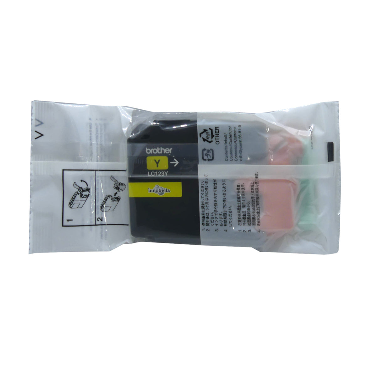 Brother LC-123Y Tintenpatrone in Farbe yellow