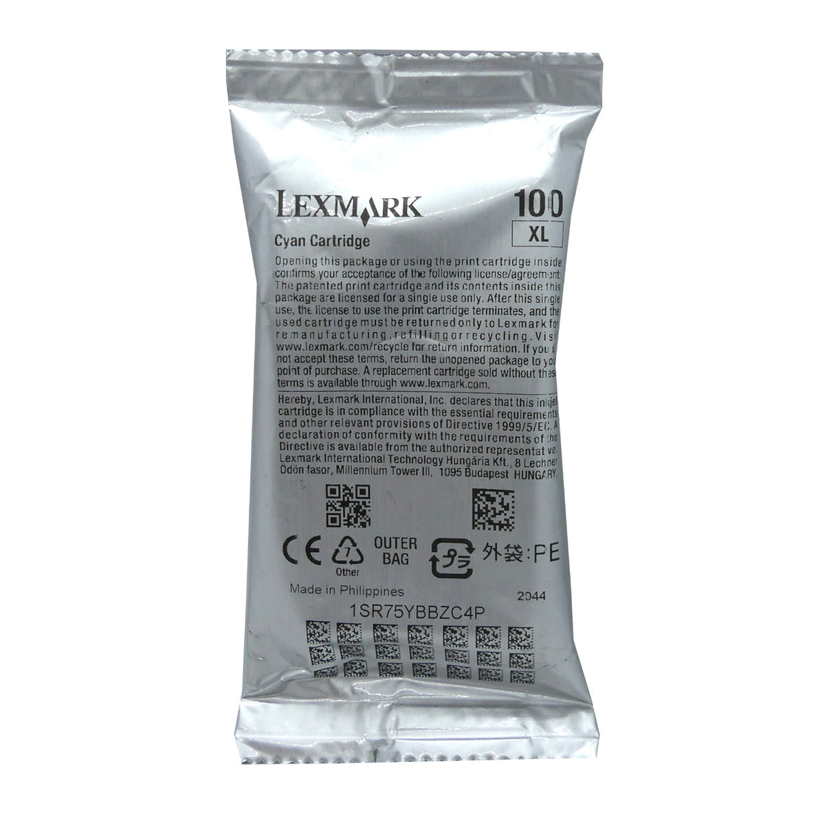 Lexmark 100XL Tintenpatrone in Farbe cyan