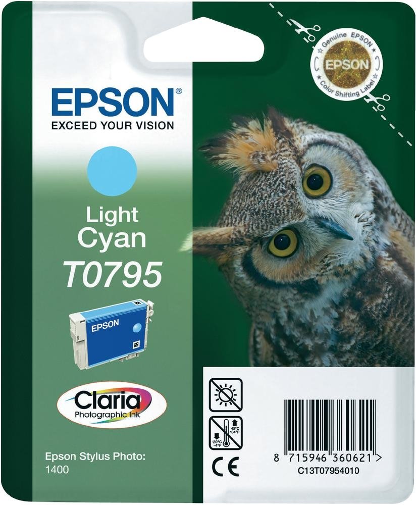 Epson T0795 Tintenpatrone in Farbe cyan