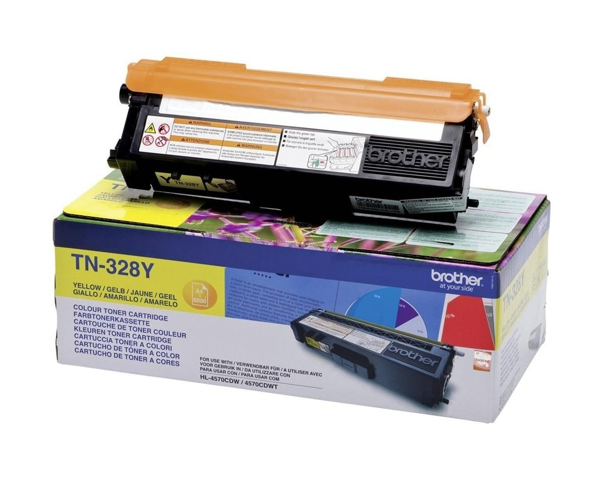 Brother TN328Y Toner in Farbe yellow