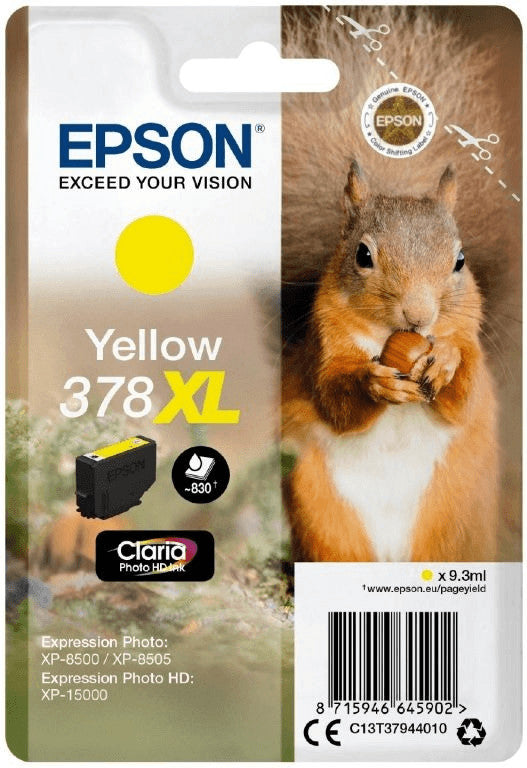 Epson 378 Tintenpatrone in Farbe yellow
