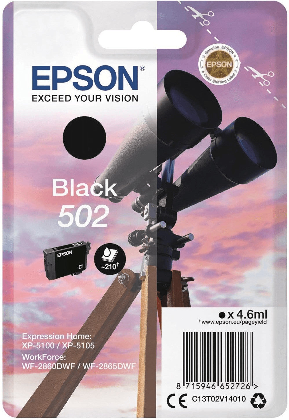 Epson Tintenpatrone in Farbe black