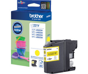 Brother LC-221YE Tintenpatrone in Farbe yellow