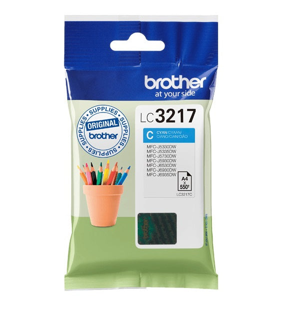 Brother LC-3217C Tintenpatrone in Farbe cyan