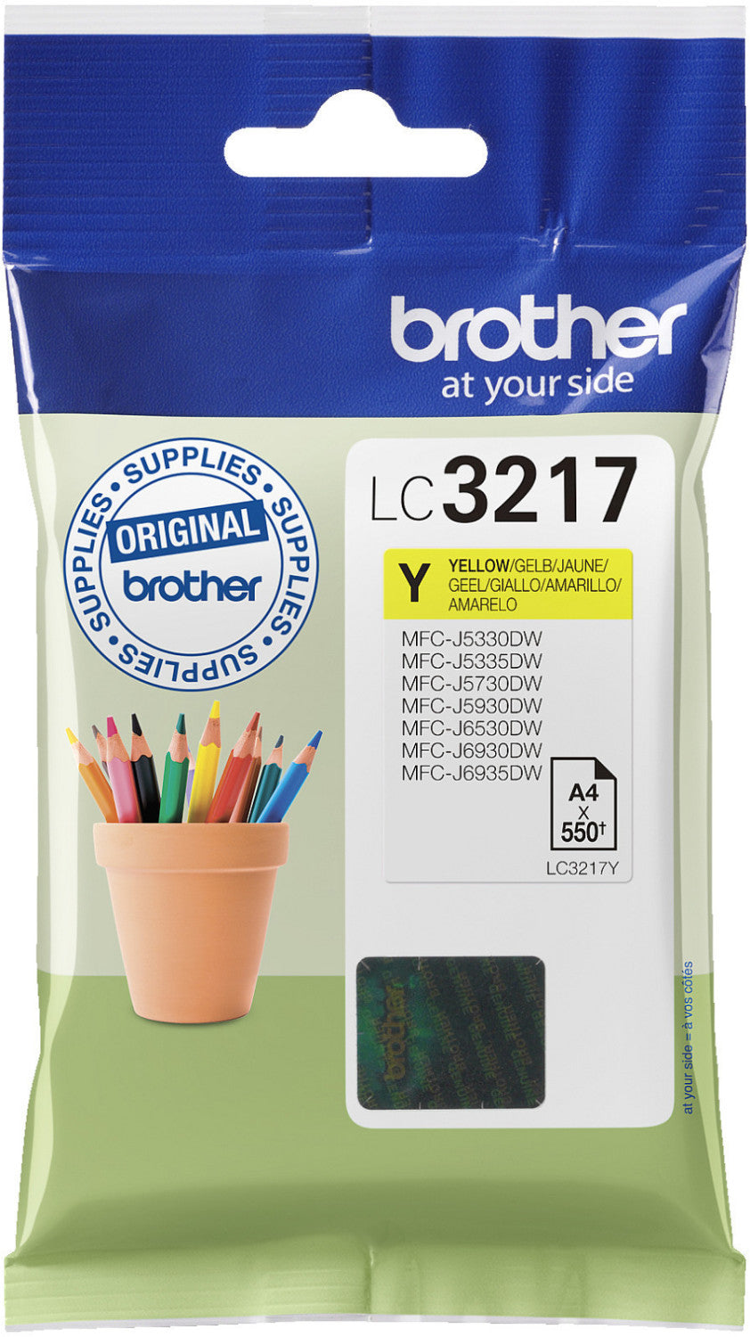 Brother LC-3217Y Tintenpatrone in Farbe yellow