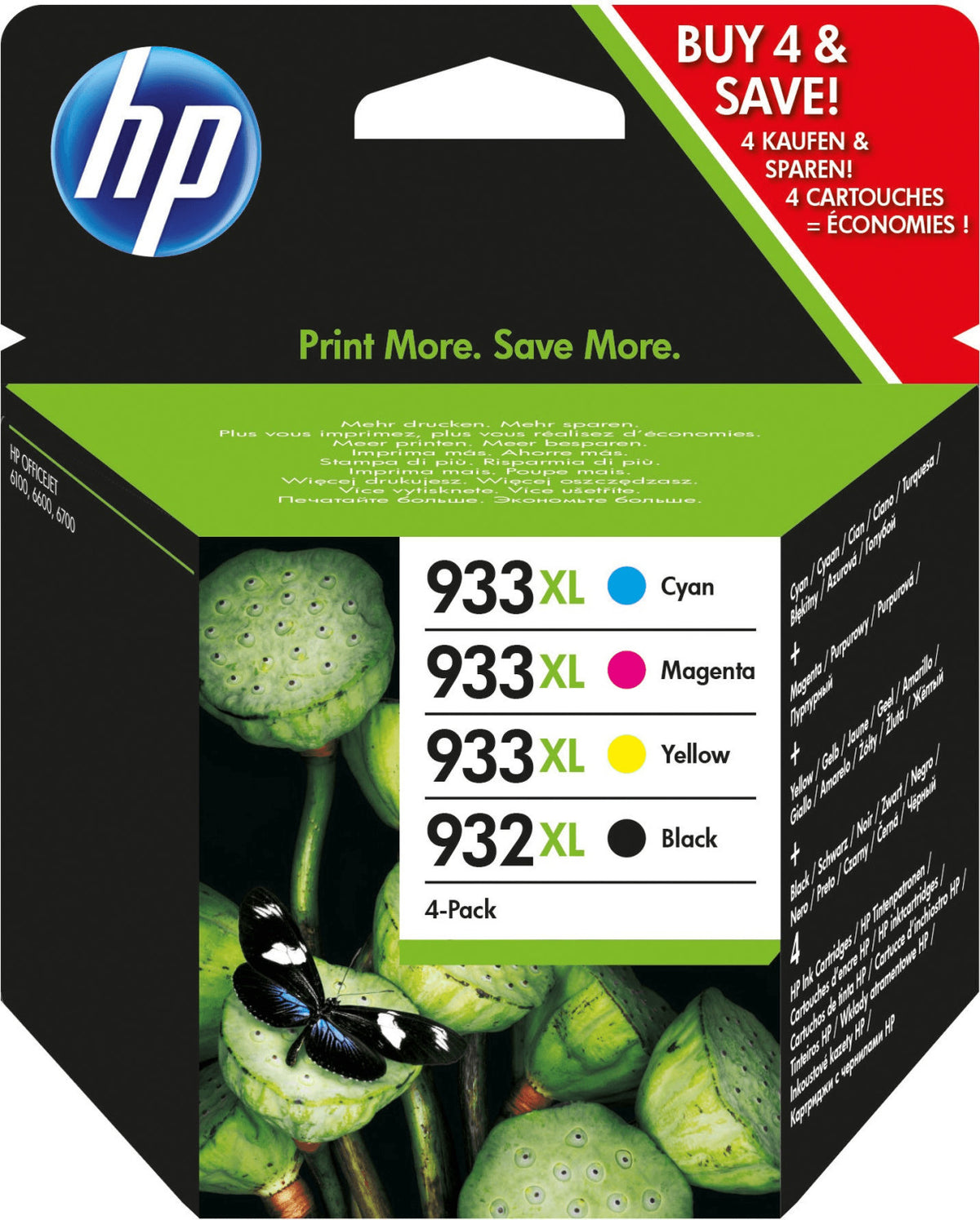 HP 932XL, 933XL Tintenpatrone in Farbe black-tri-color