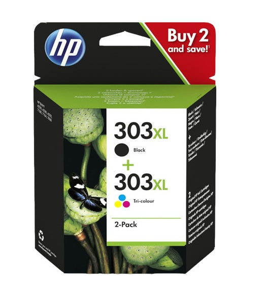HP Tintenpatrone in Farbe black-tri-color