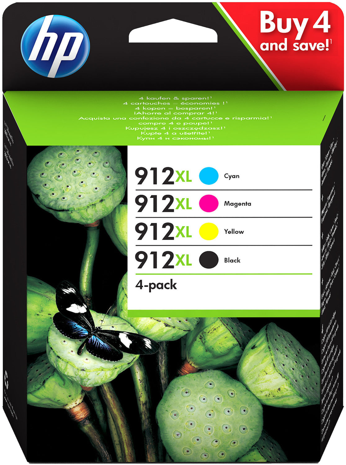 HP Tintenpatrone in Farbe black-tri-color