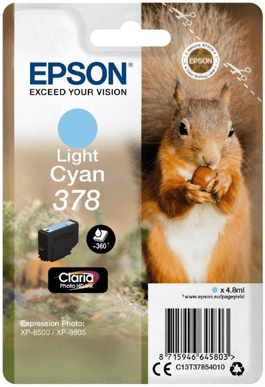 Epson 378 Tintenpatrone in Farbe cyan