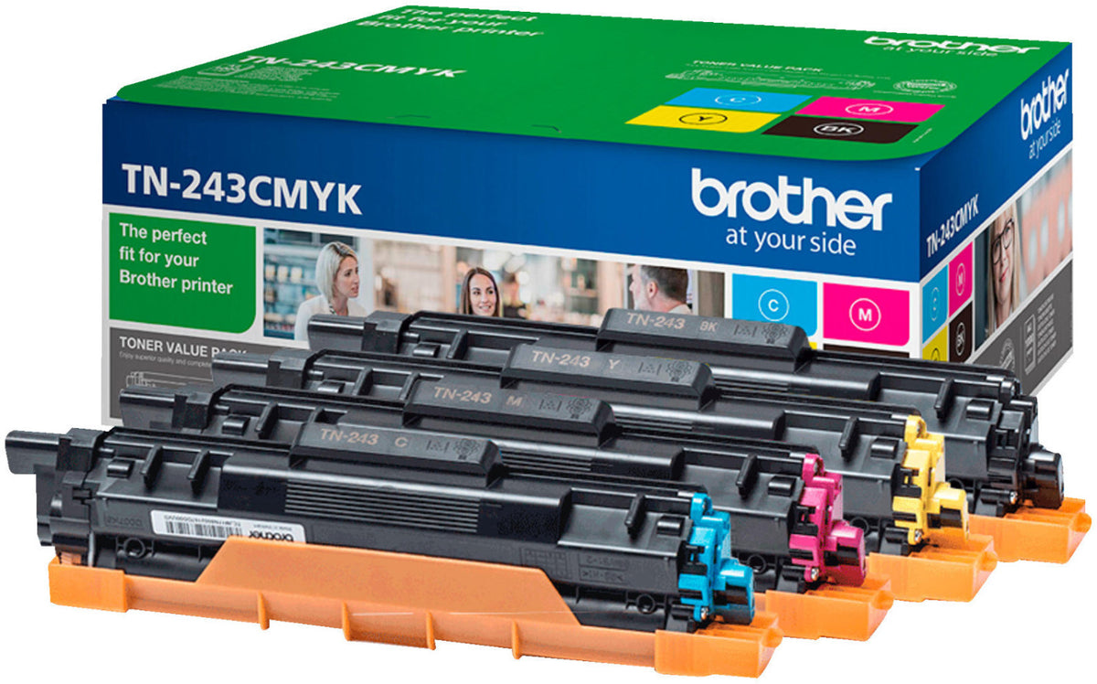 Brother TN-243CMYK Toner in Farbe black-tri-color