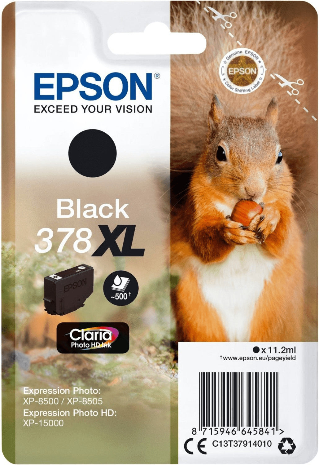 Epson 378XL Tintenpatrone in Farbe black