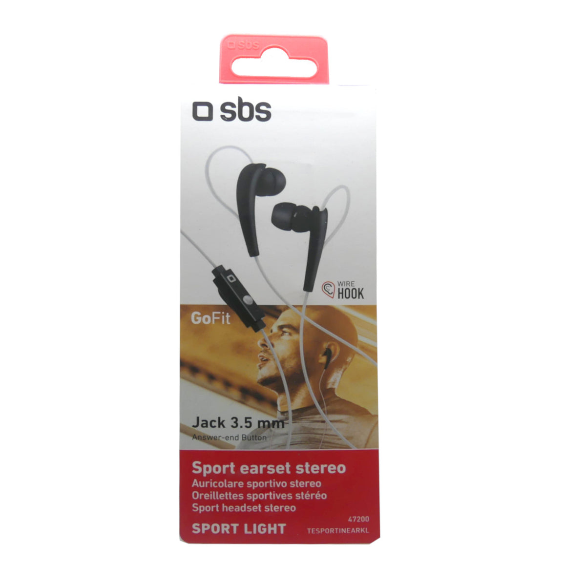 SBS Sport Earset Stereo GoFit 47200
