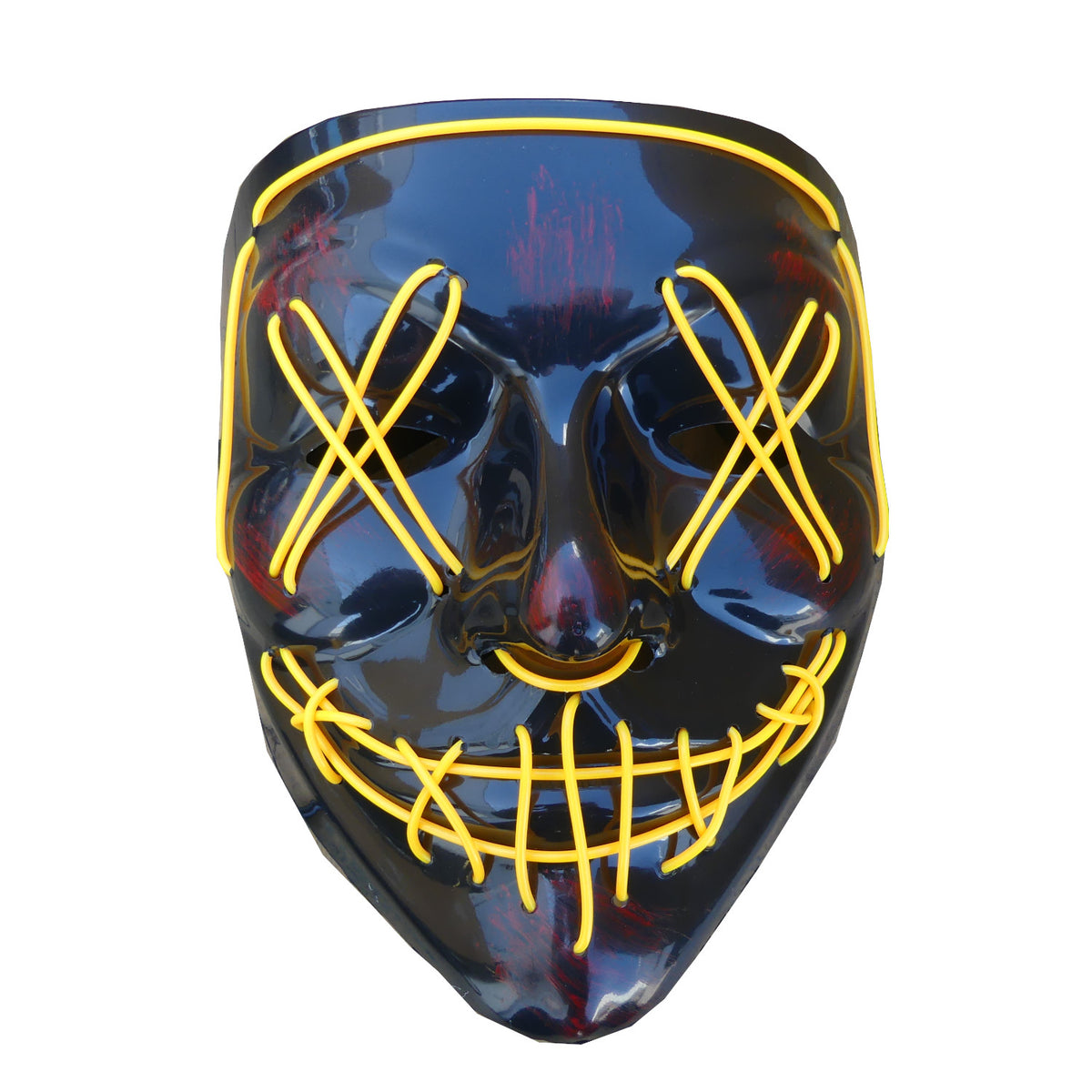 Scary LED Maske Halloween gelb