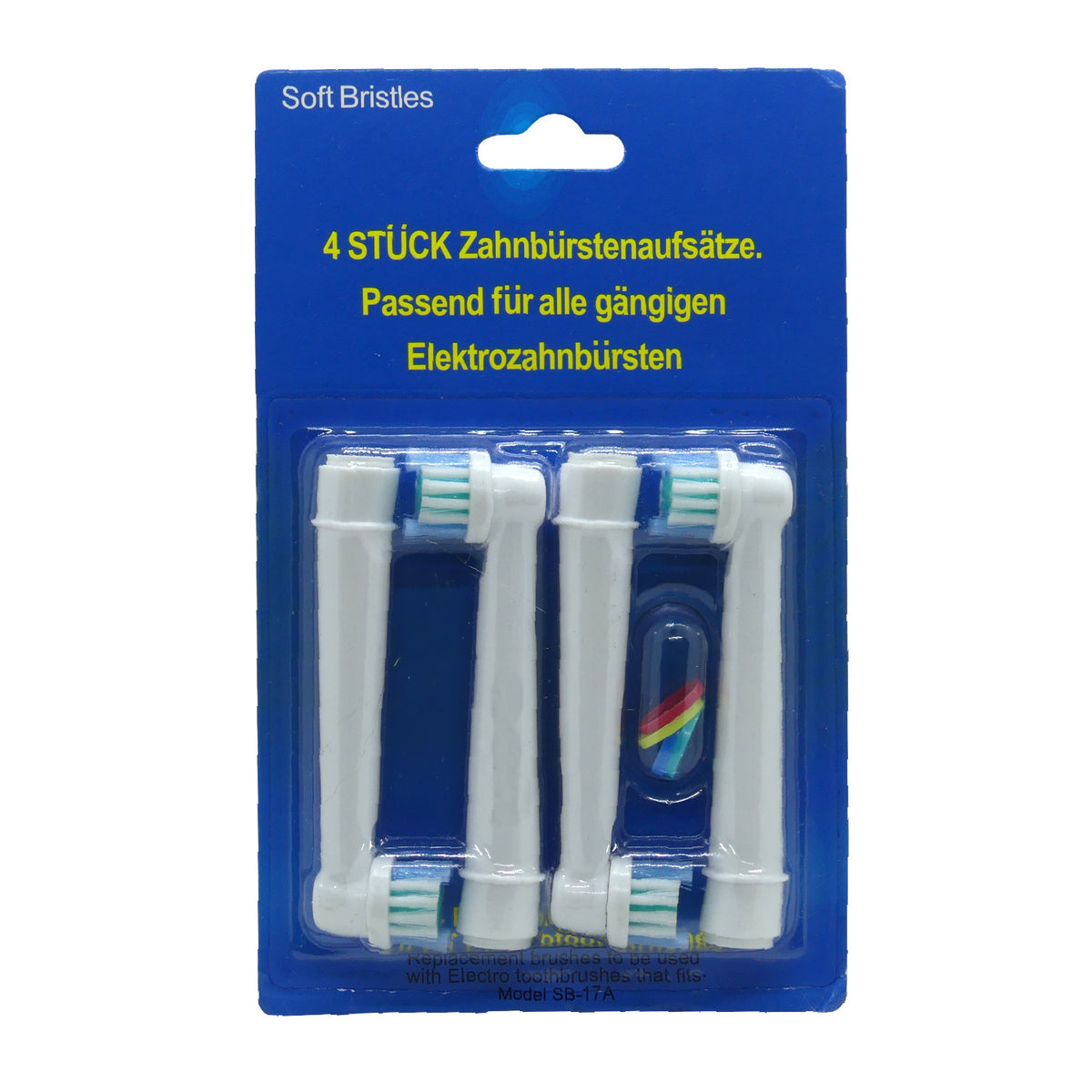 4 Stk. Soft Bristles Zahnbürstenaufsätze
