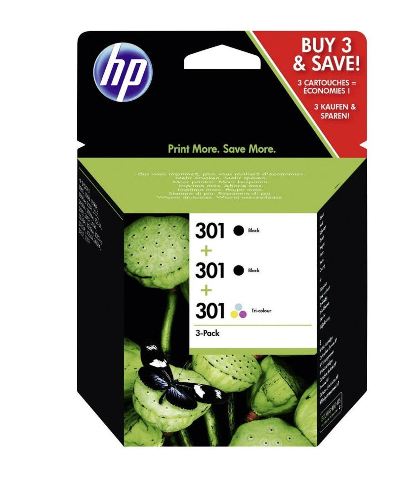 HP Tintenpatrone in Farbe black-tri-color