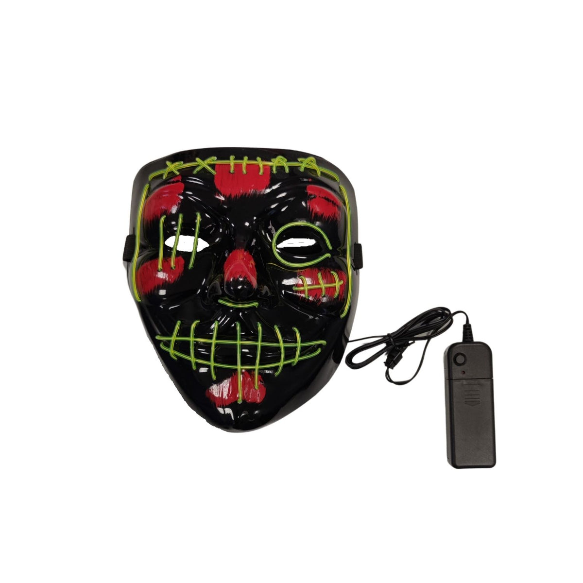 Scary LED Maske Halloween rot