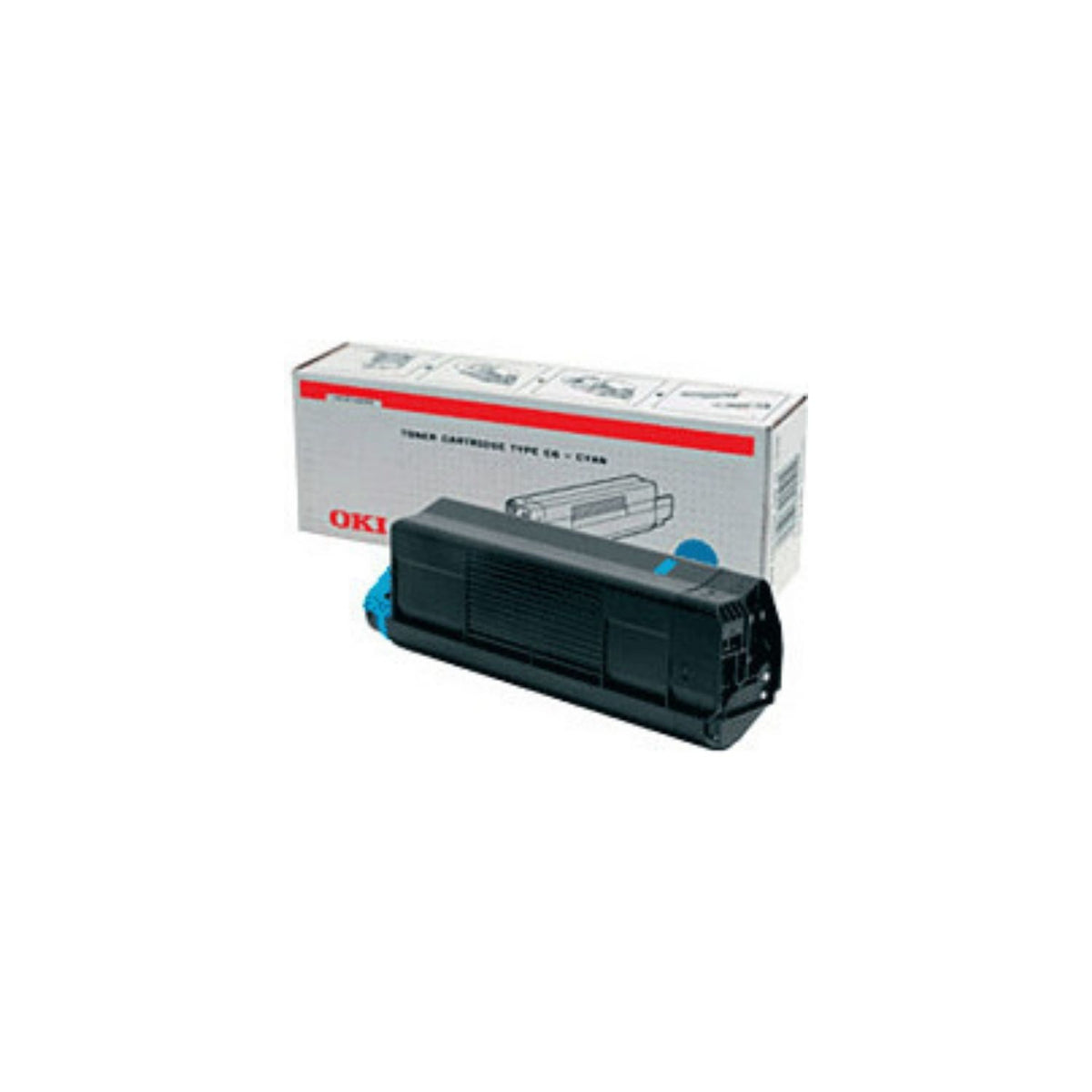 Oki Toner in Farbe cyan