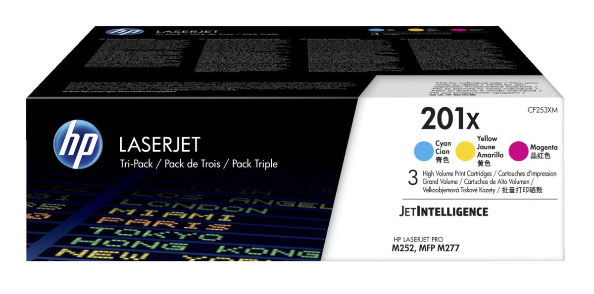 HP 201X Toner in Farbe tri-color
