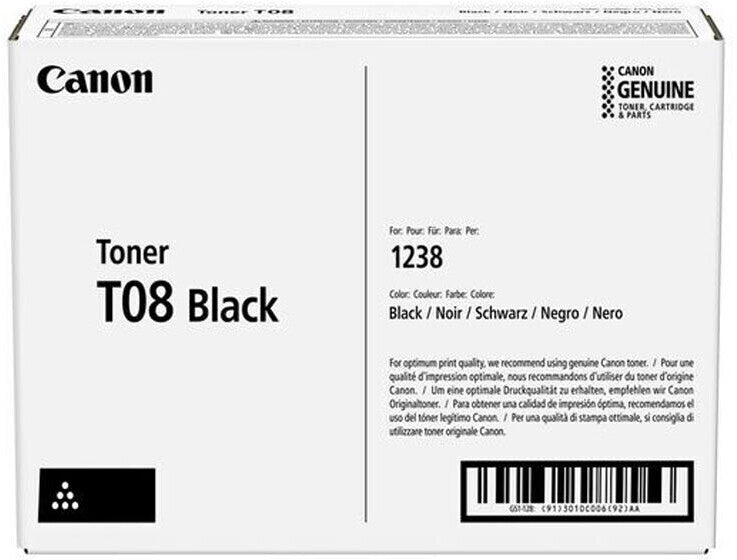 Canon T08 Toner in Farbe black