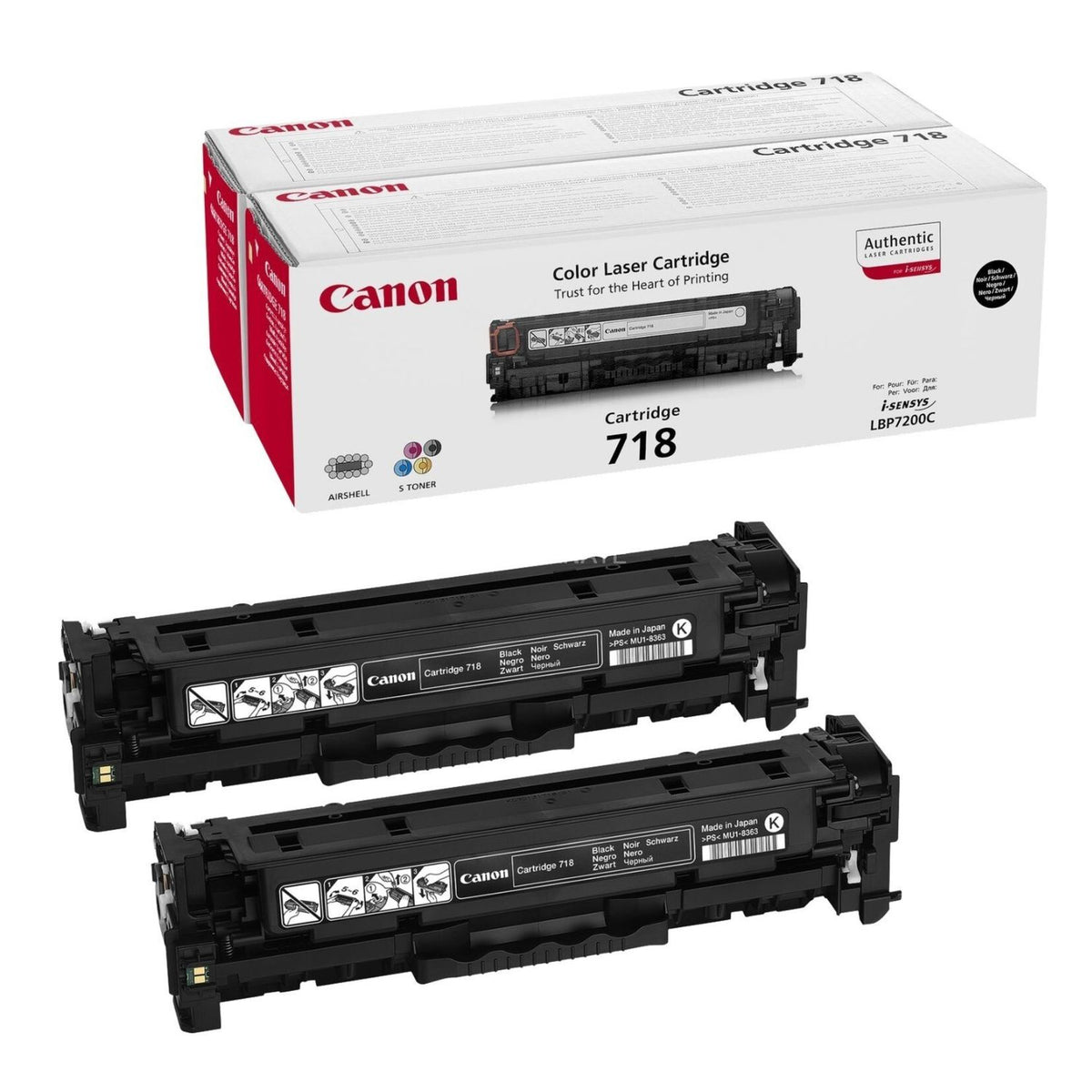 Canon Toner in Farbe black