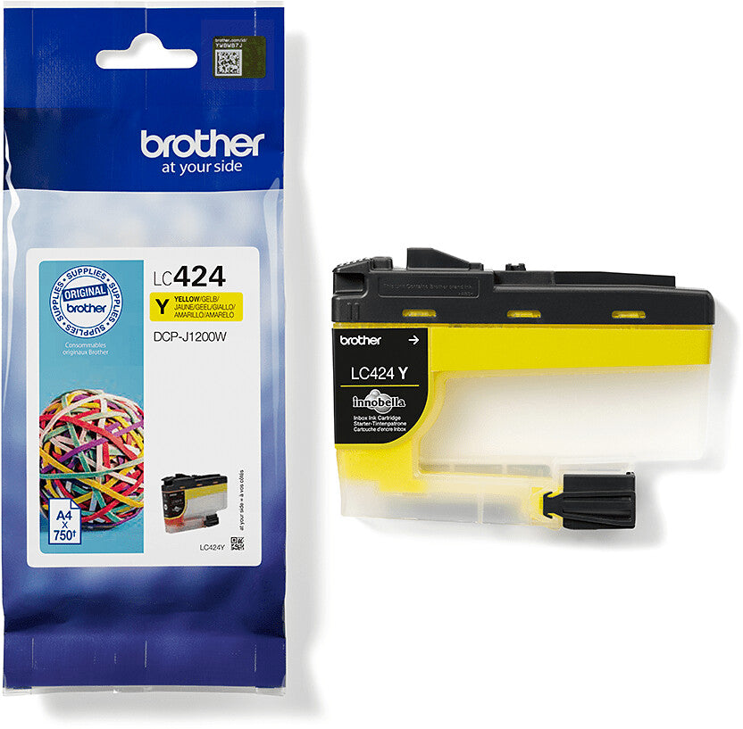 Brother LC-424 Tintenpatrone in Farbe yellow