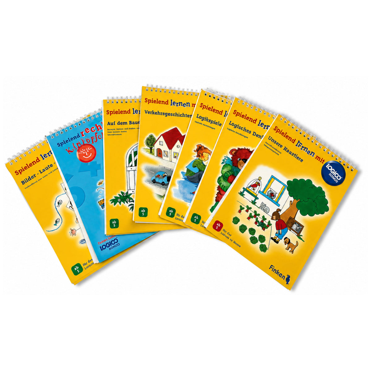 „Spielend Lernen“ & LOGICO RONDO – Lernhefte-Set – 7 Verschiedene Hefte