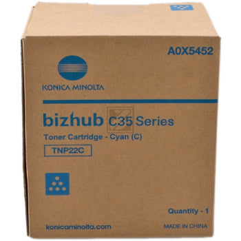 Konica Minolta TNP-22C Toner in Farbe cyan