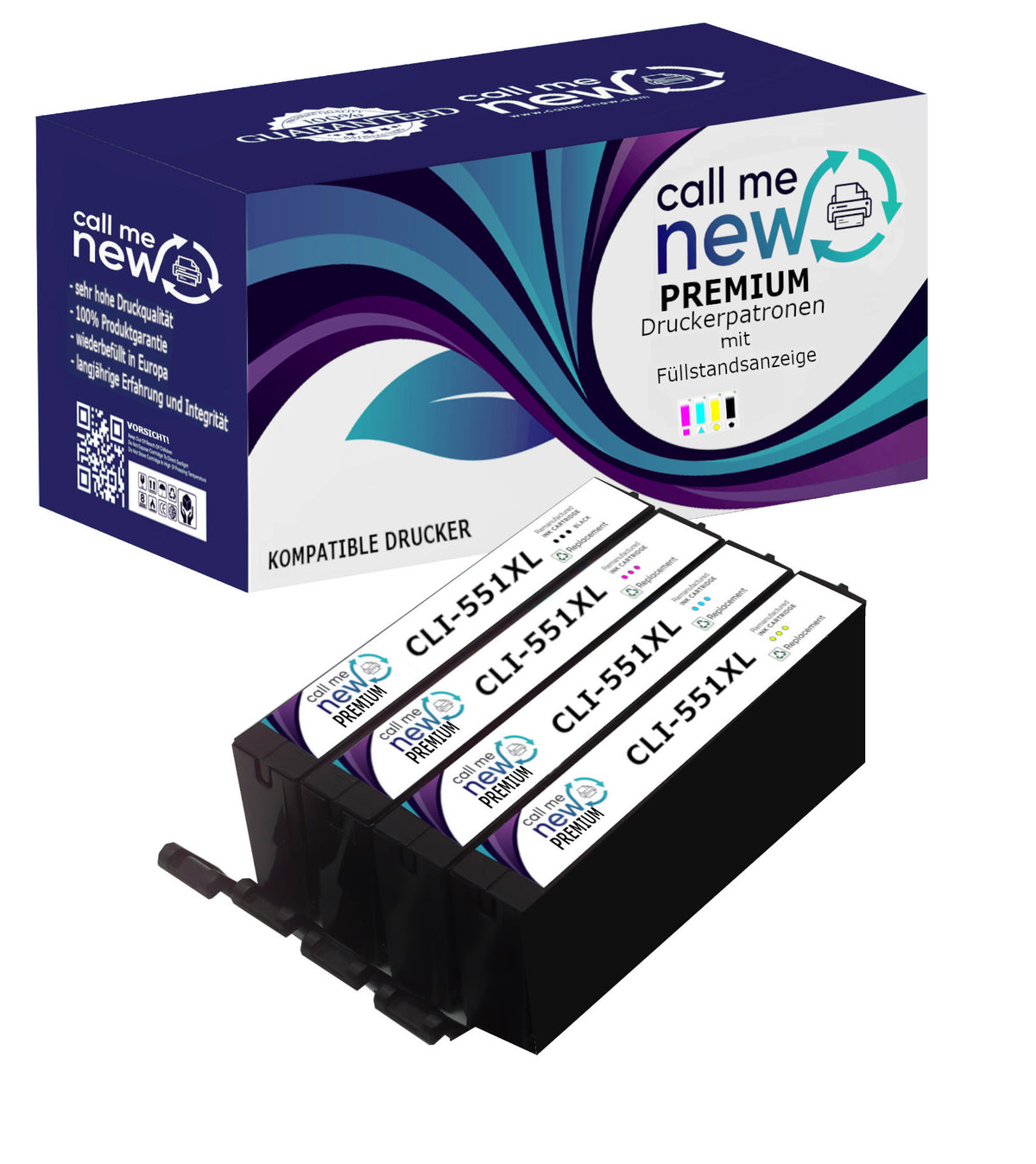 Canon CLI551XL Tintenpatrone in Farbe black-tri-color