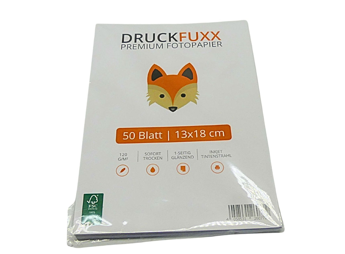 DRUCKFUXX Fotopapier 13x18 120g/m2