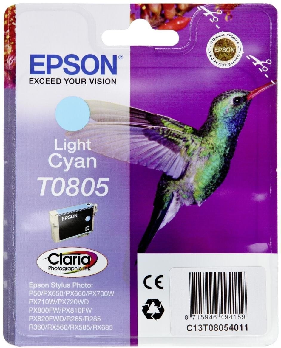 Epson T0805 Tintenpatrone in Farbe cyan