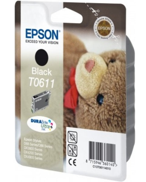 EPSON T0611 Tintenpatrone in Farbe black
