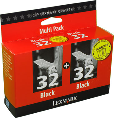 Lexmark 32 Tintenpatrone in Farbe black