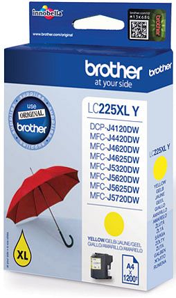 Brother LC-225XL Tintenpatrone in Farbe yellow