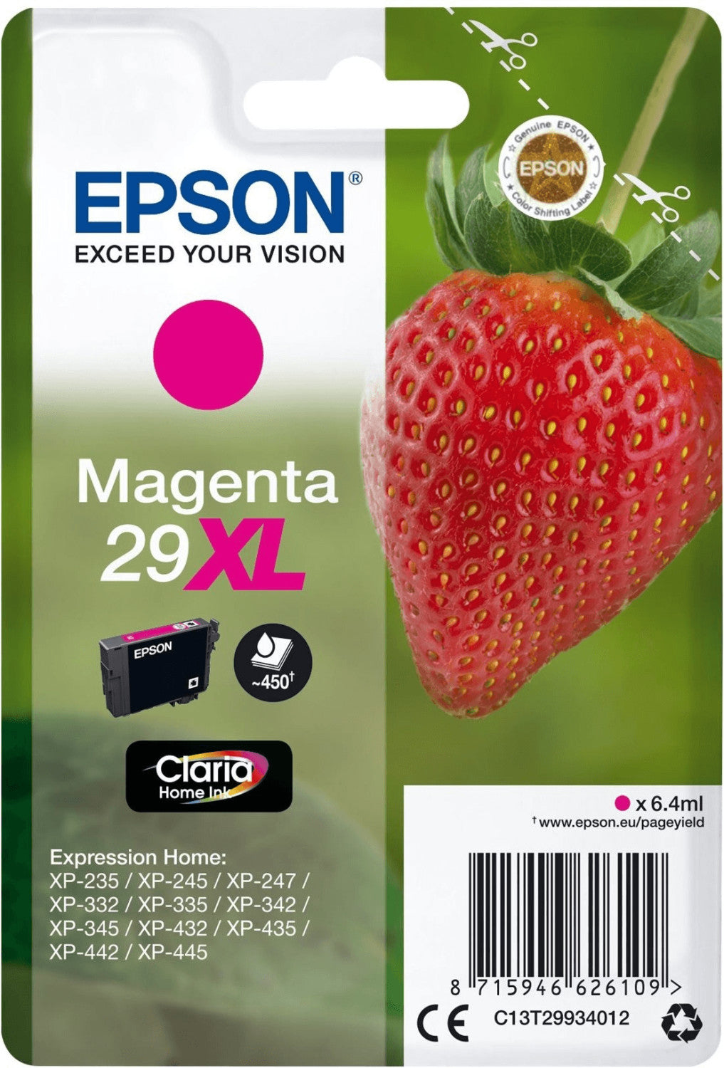 Epson 29XL Tintenpatrone in Farbe magenta