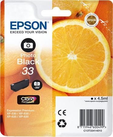 EPSON 33 Tintenpatrone in Farbe black