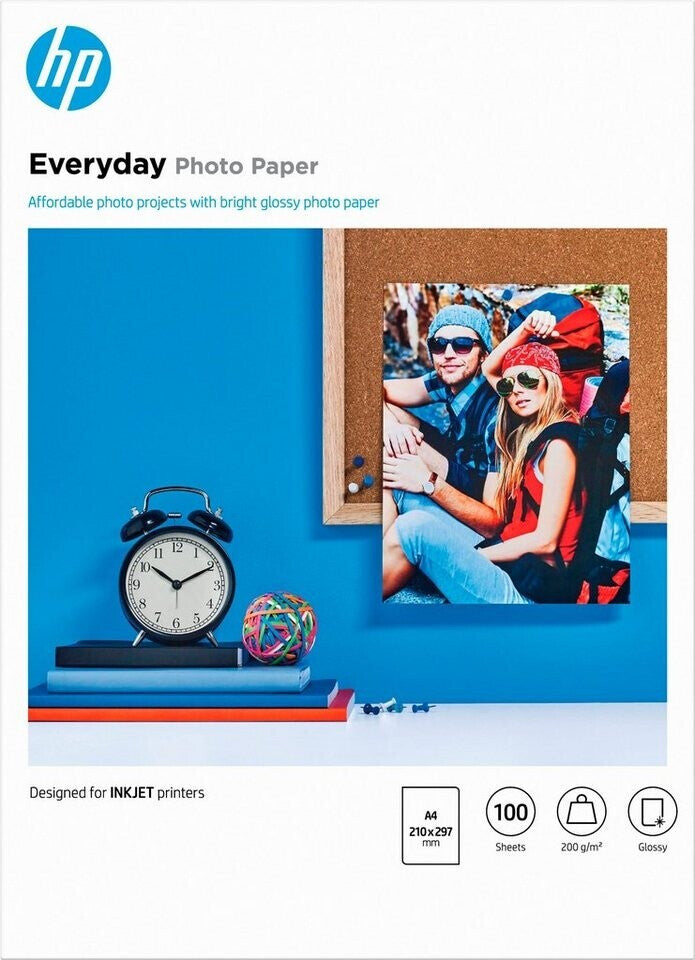 HP Fotopapier (Q2510A) glänzend A4 100 B