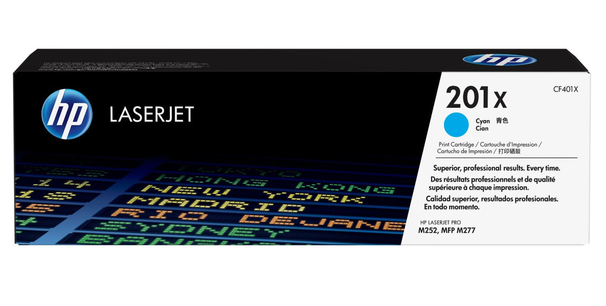 HP 201X Toner in Farbe cyan