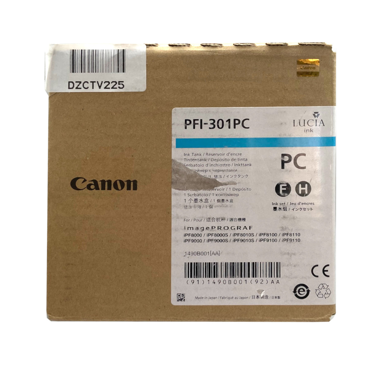 Canon PFI-301PC Tintenpatrone in Farbe photo-cyan