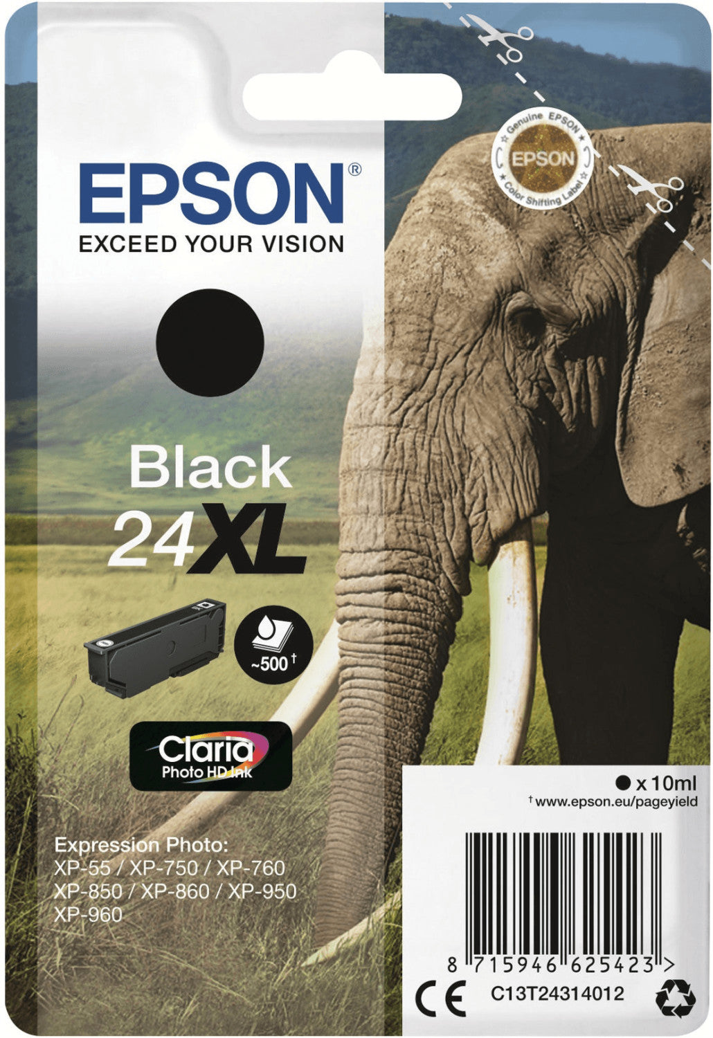 Epson 24XL Tintenpatrone in Farbe black
