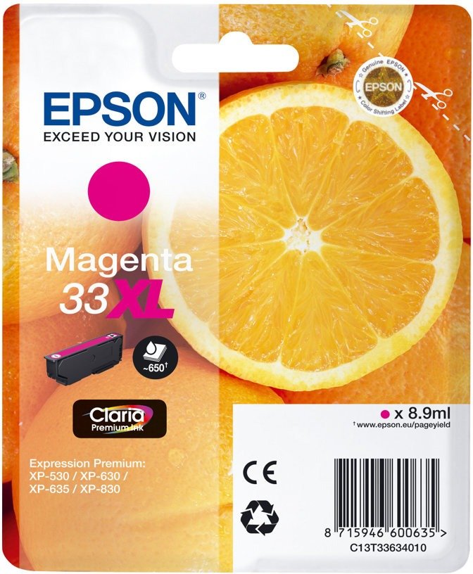 Epson 33XL Tintenpatrone in Farbe magenta