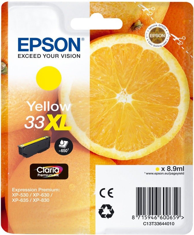 Epson  Tintenpatrone in Farbe yellow