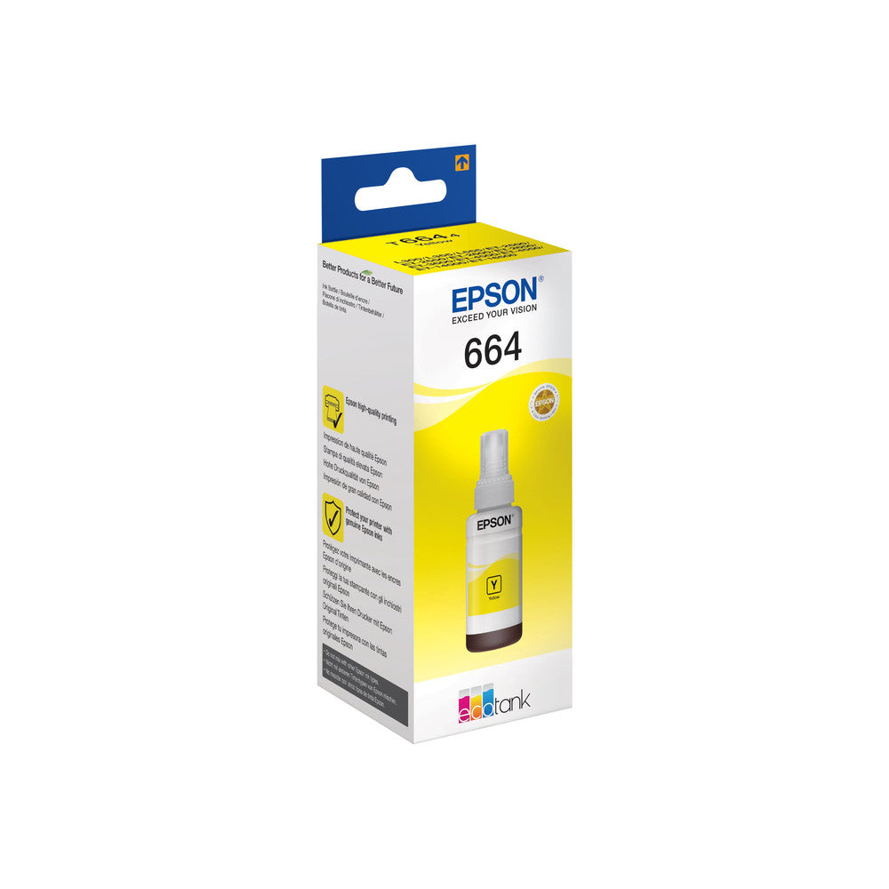 Epson T664 Tintenpatrone in Farbe yellow