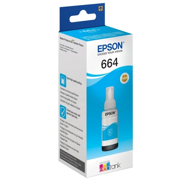 Epson T664 Tintenpatrone in Farbe cyan